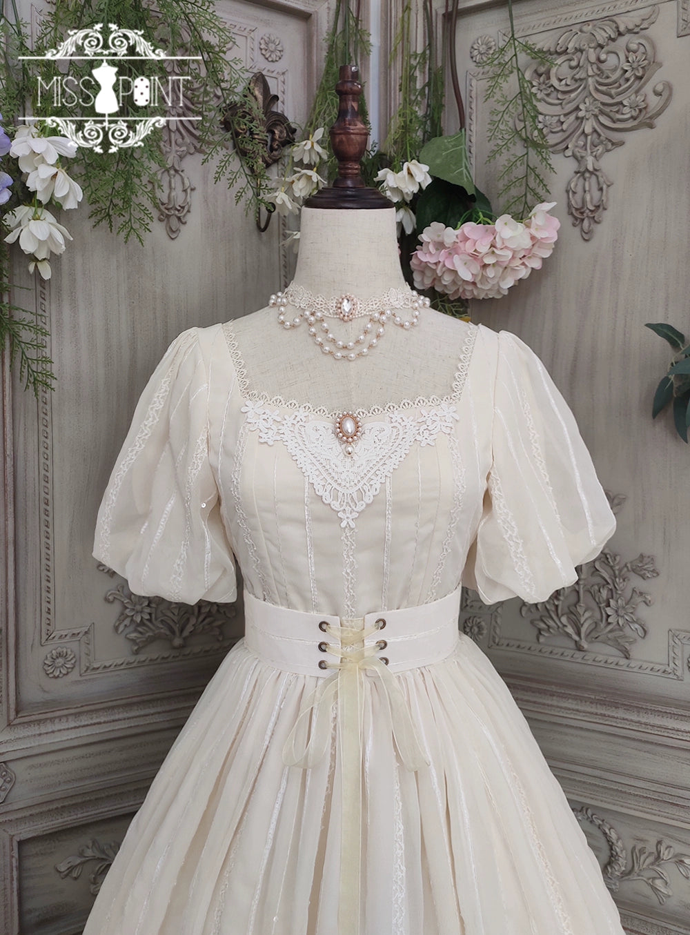 Miss Point~Tulip~Classic Lolita OP Dress Short Sleeve Dress Multicolors 19622:405414