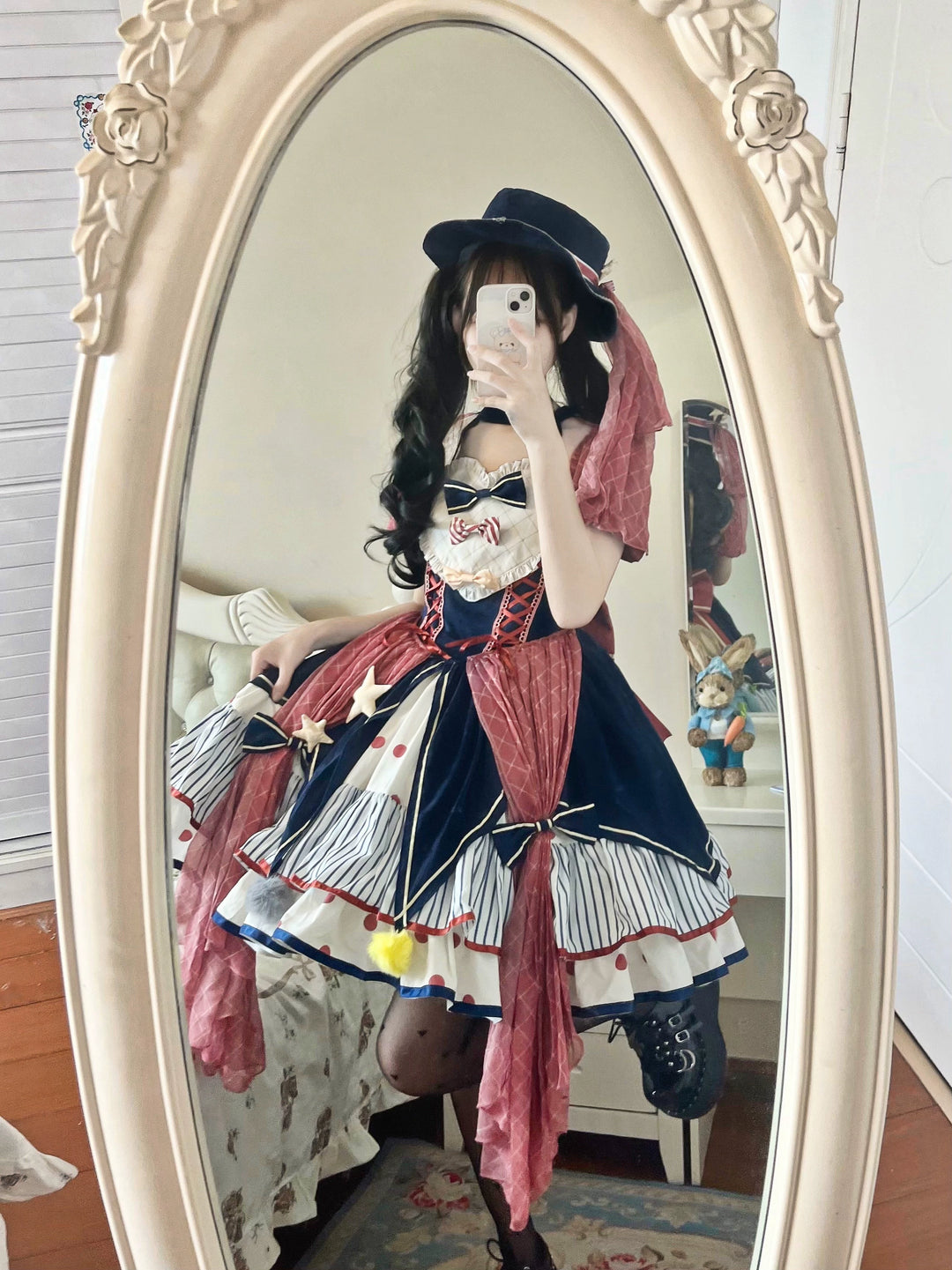 (BFM)Puppet Night~Circus Troupe~Daily Sweet Lolita Halter Dress   