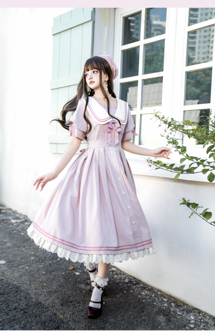 KOMOMO~Enchanted Girl~Sailor Lolita Dress Pink OP   