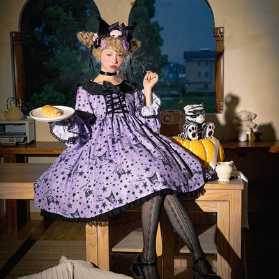 (BFM)Confession Balloon~Star Witch Lolita Dress OP Japanese Lolita Halloween   