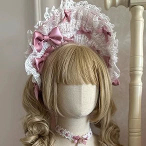 Heartbeat doll~Lily's Tea Party~Pink Old School Lolita OP Dress Long Sleeve BNT Only S