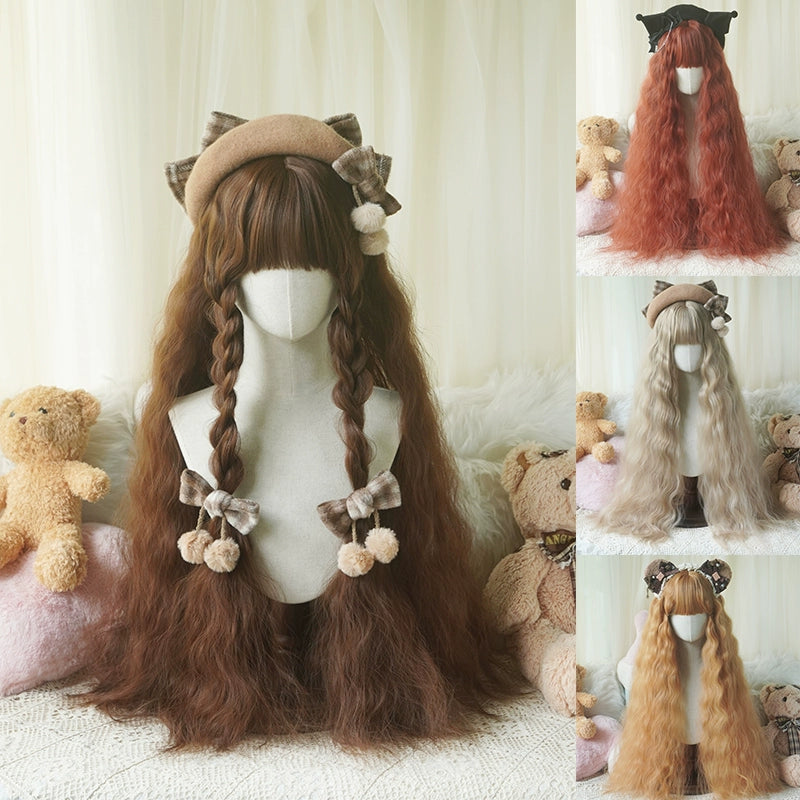 Imperial Tea~Sweet Lolita Wig 80cm Woolly Curls Wig   