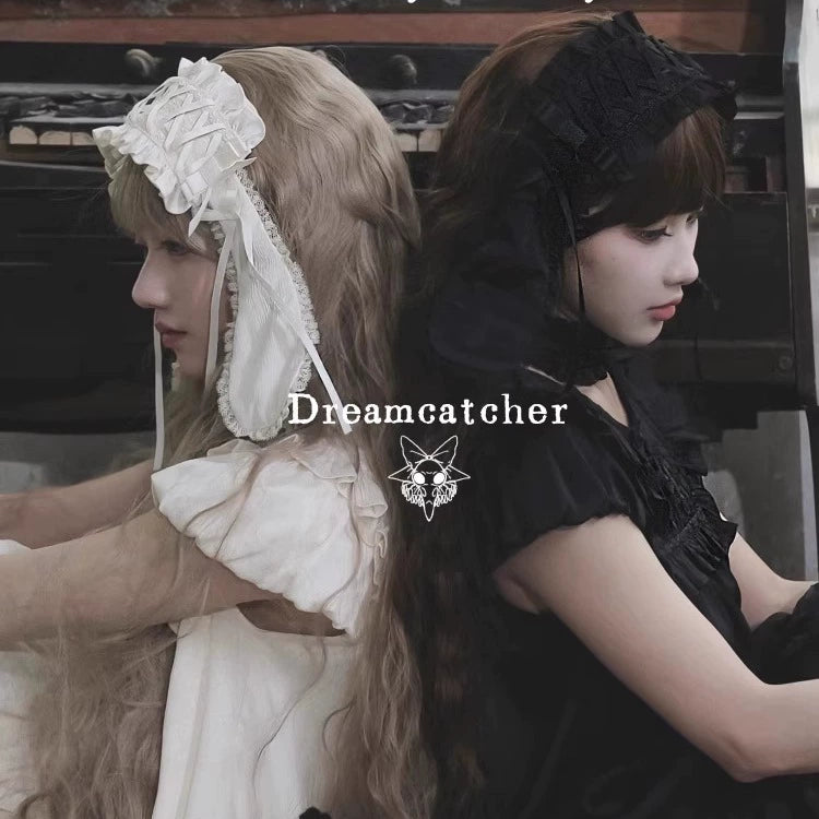 Kuroya~Dreamcatcher~Twin Lolita OP Set Bunny & Kitty Inspired Dress Suit 42987:760897