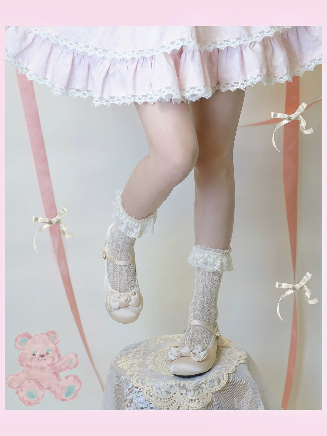 Dolly Doll~Little Fat Ding~Sweet Lolita Shoes Low Heel Round-toe Shoes   