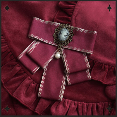 Dark Star Island~Winter Lolita Cape Velvet Antique Lolita Coat   