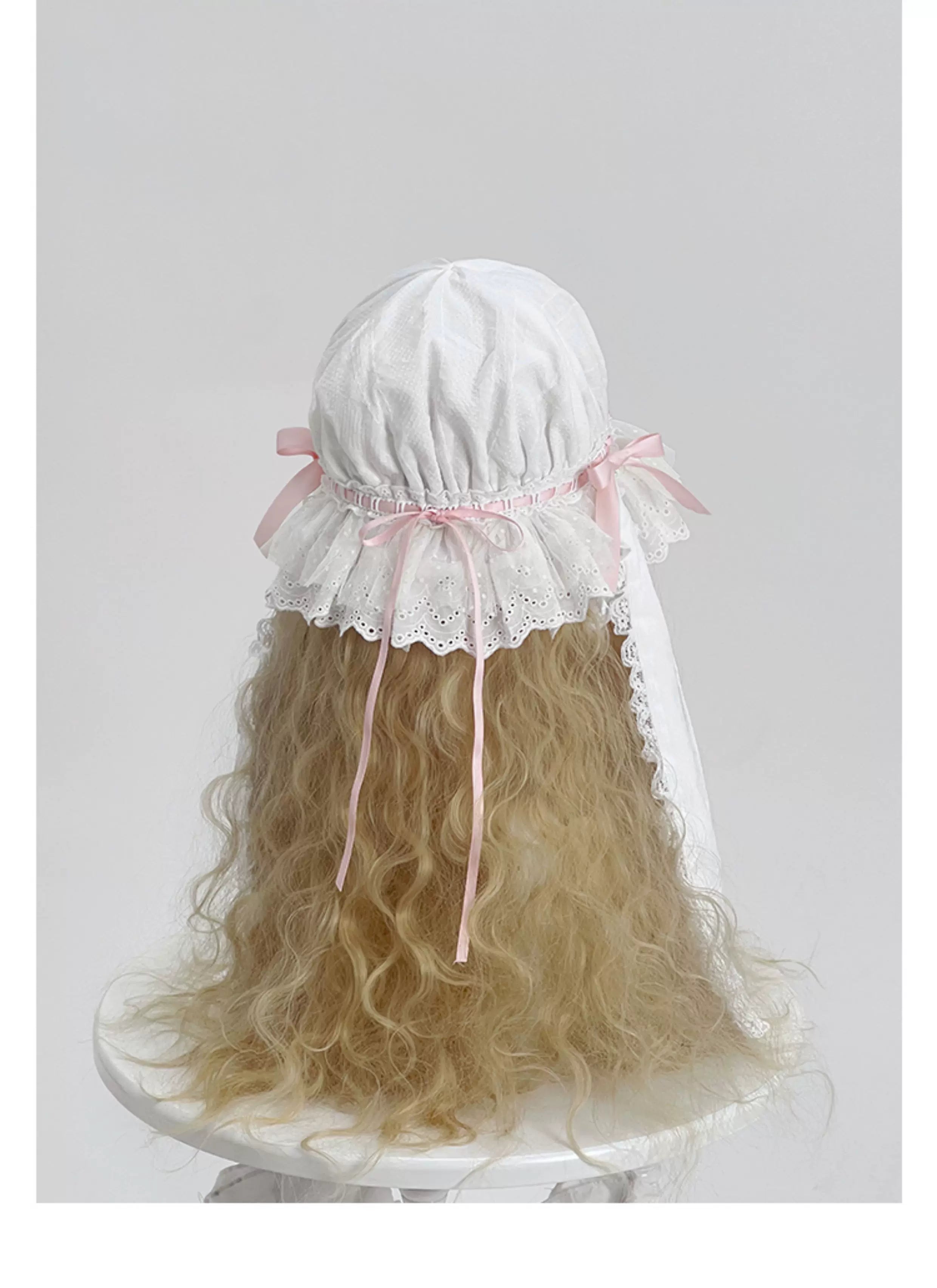 Lop-Eared Bunny Dream - Vintage Lolita Doll-like Nightdress, Ruffles & Bow