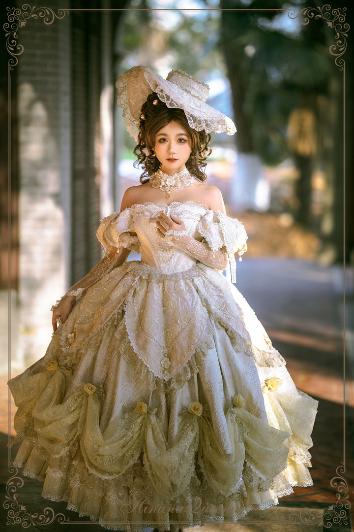 Hinana Queena~With Belle~Bridal Wedding Lolita OP Dress Available for Custom Size 41978:721654