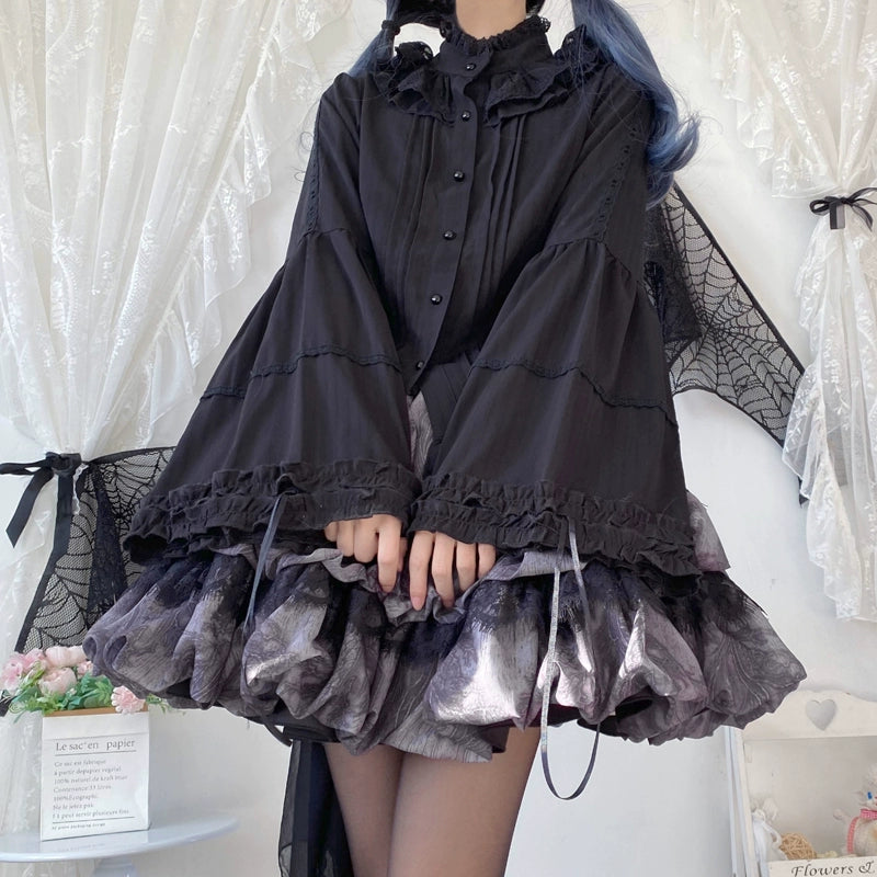 Princess tailor lolita - Hime-Sleeve Gothic Lolita Blouse, Adjustable Cuffs