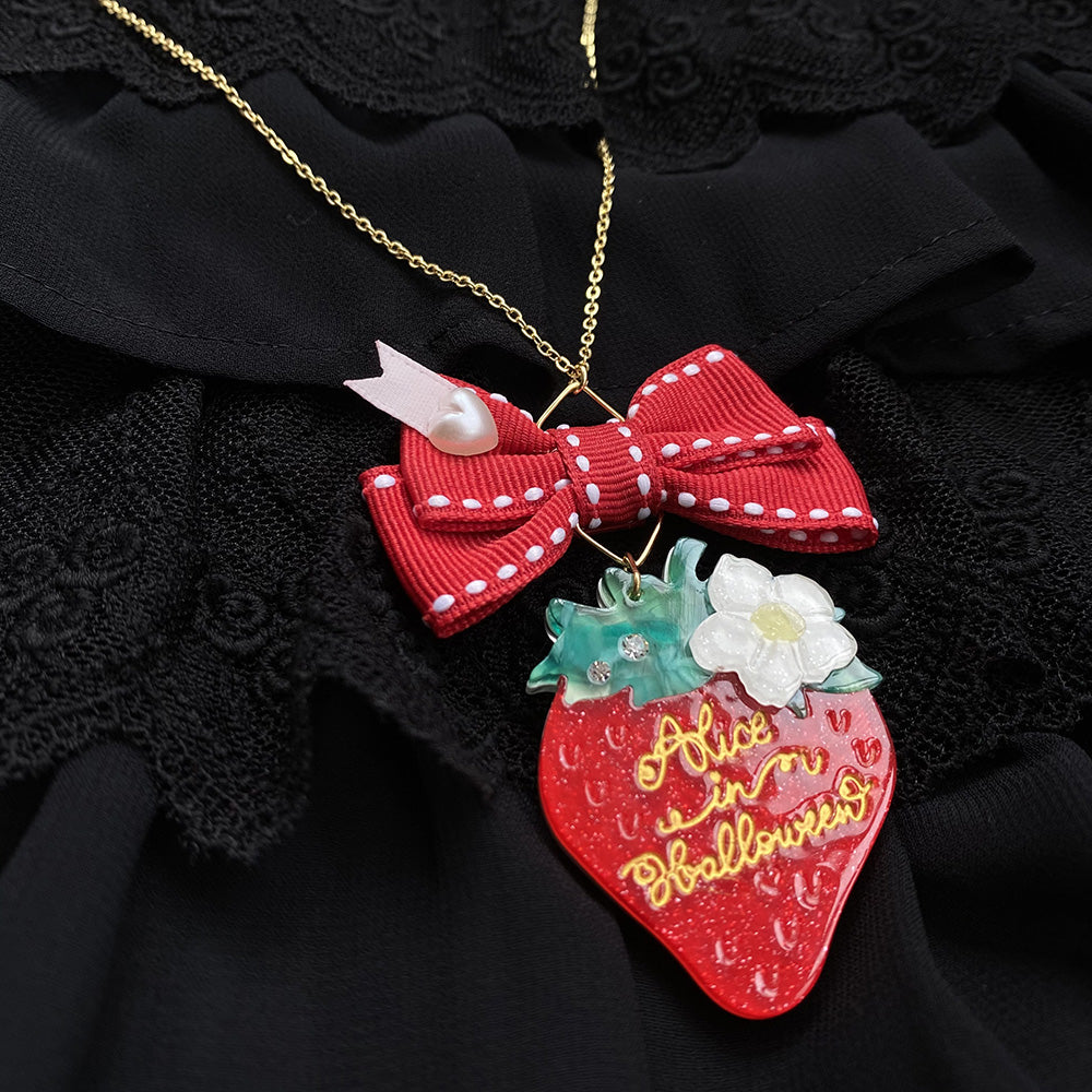 (Buyforme)Halloween Alice~Lolita Strawberry Accessory Set   