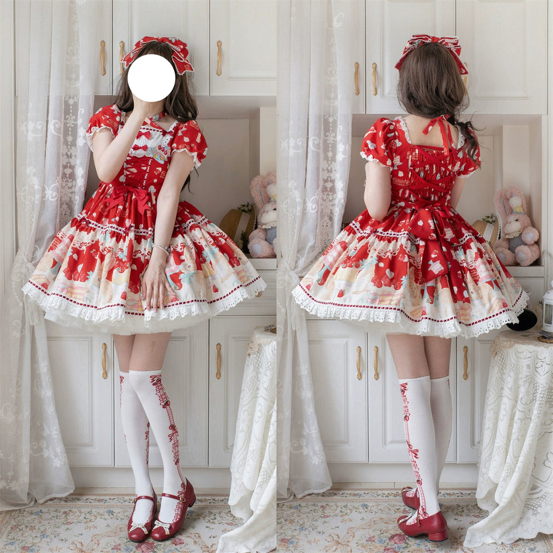 Dark Star Island~Honey Bunny Cake~Sweet Lolita JSK/OP/Strap SK/Shirt   