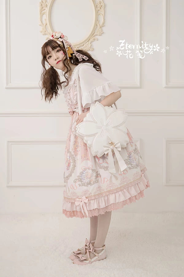 Eternity - Han Lolita Sakura Bag Double-layered Handbag Crossbody Bag Multicolors