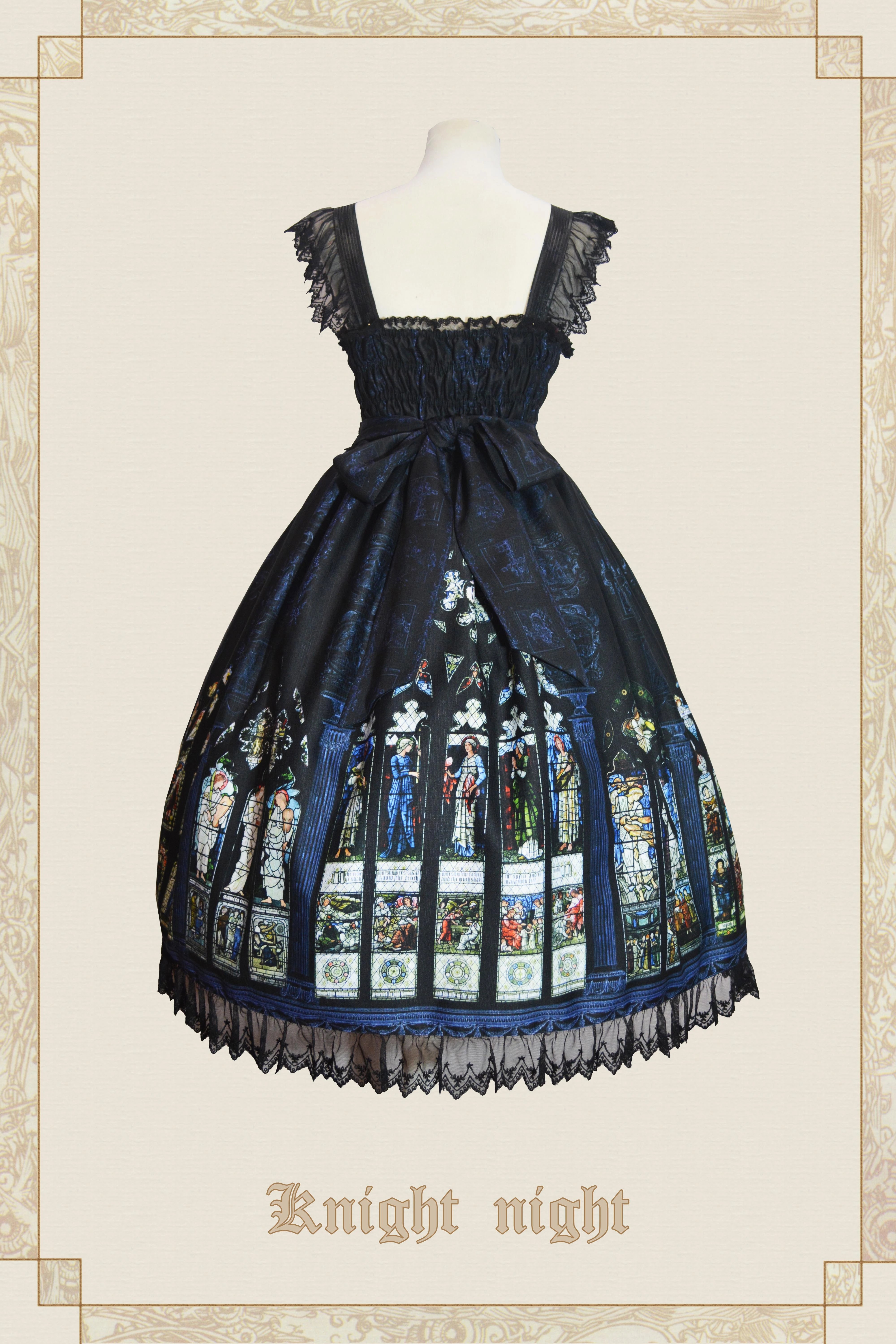 Knight night - The Saint Priest - Stained Glass·Sain Lolita Jumper Dress