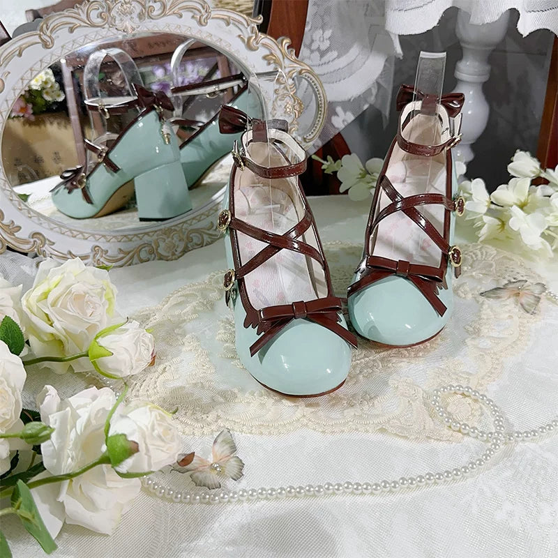 Lady Tea Party - Elegant Lolita Heel Shoes, Macaron Color (35 36 37 38 39 40 41 42 43 44 45) 44576:815510