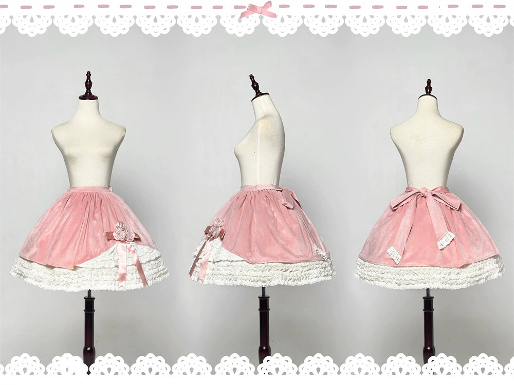 LeMiroir - Winter Solstice - Elegant Lolita Winter Short Coat & SK (2XL L M S XL) 44069:794195