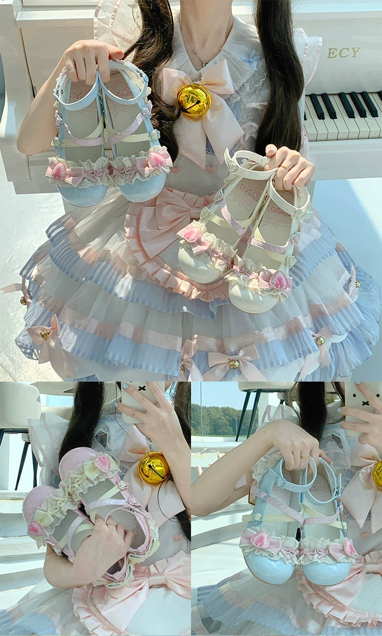 Strawberry Limited - Sweet Lolita Mary Jane Shoes, Strawberry Print 45984:870692