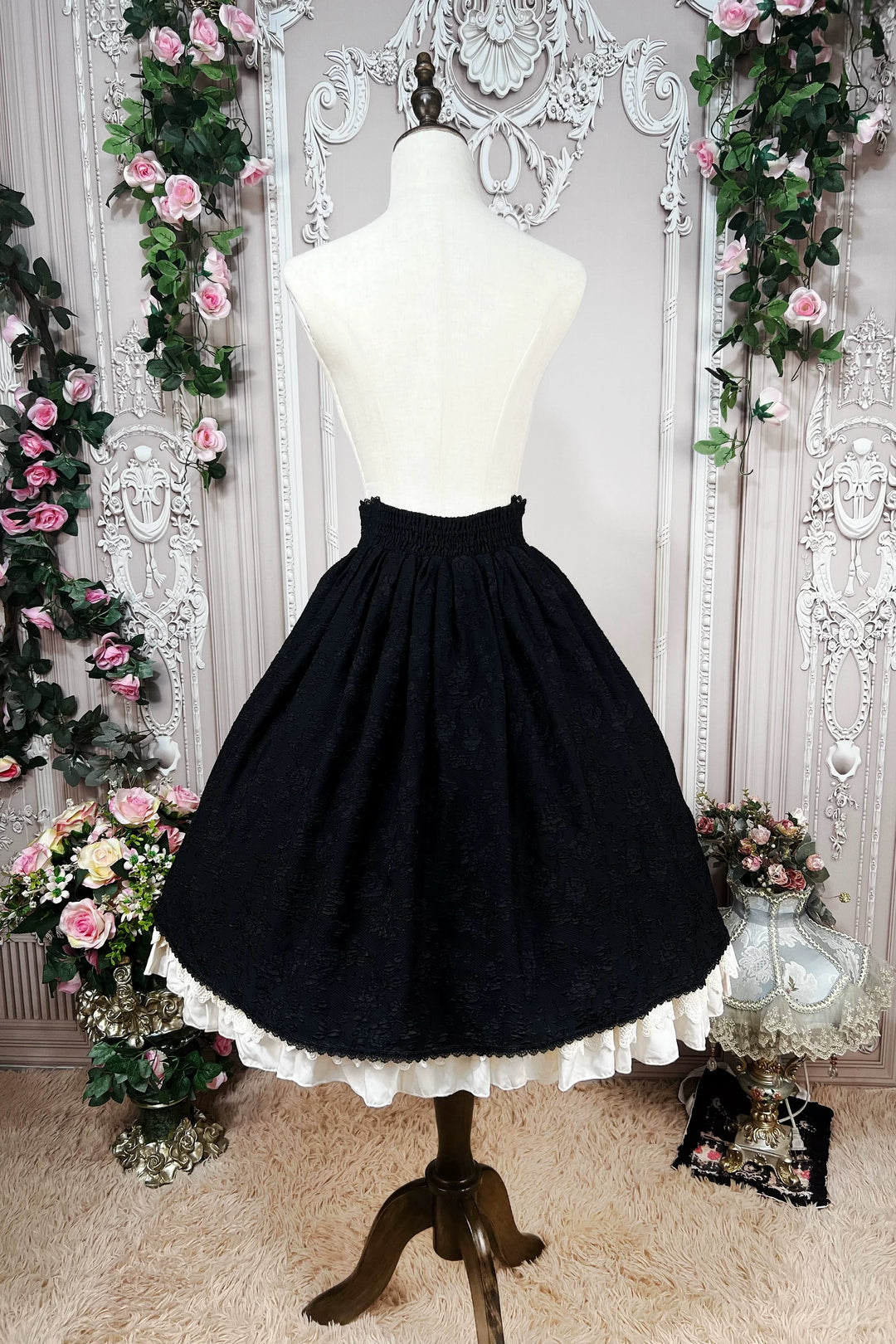 DMFS Lolita~The Heart of the Rose~Elegant Retro Lolita Skirt High Waist SK Blouse