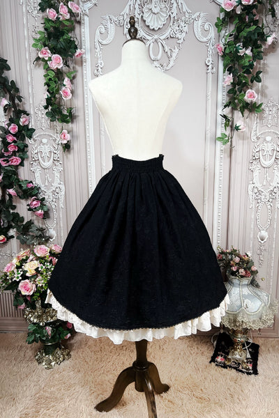 DMFS Lolita~The Heart of the Rose~Elegant Retro Lolita Skirt High Waist SK   