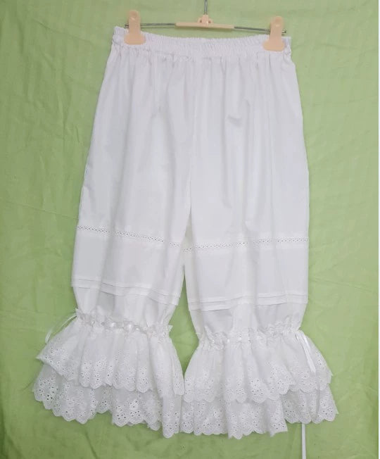 (BFM)WangYan&Summer~Sweet Lolita Bloomers Drawstring Warm Leggings Total length 60 cm Drawstring version (twill cotton fabric) 