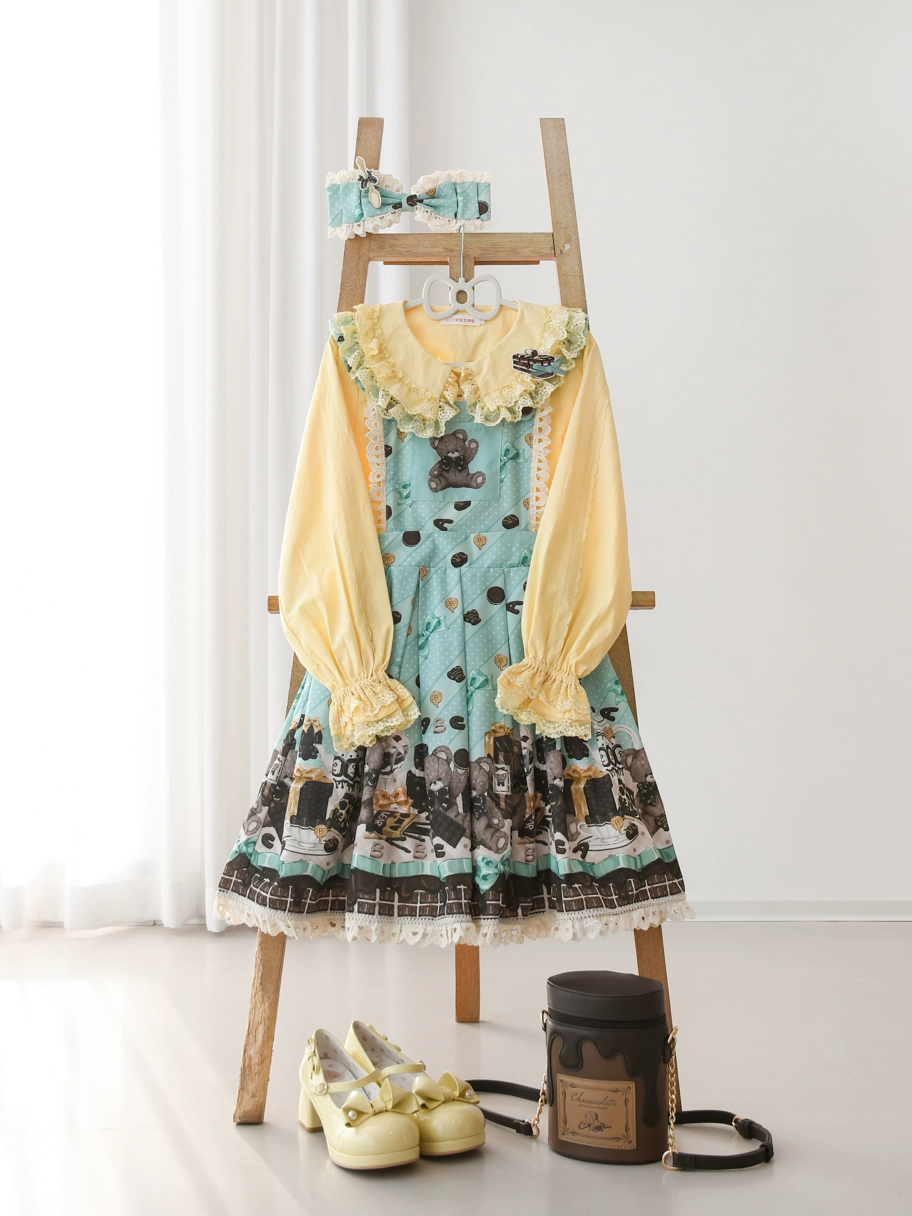 MIST - Hyde Garden - Daily Lolita Shirt Cotton Blouse Long Sleeves 35152:482856
