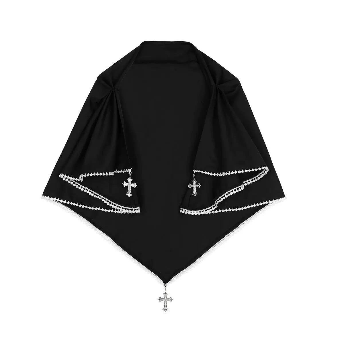 Halloween Gothic Lolita OP Dress & Cape, Cross Embroidery 45848:864799