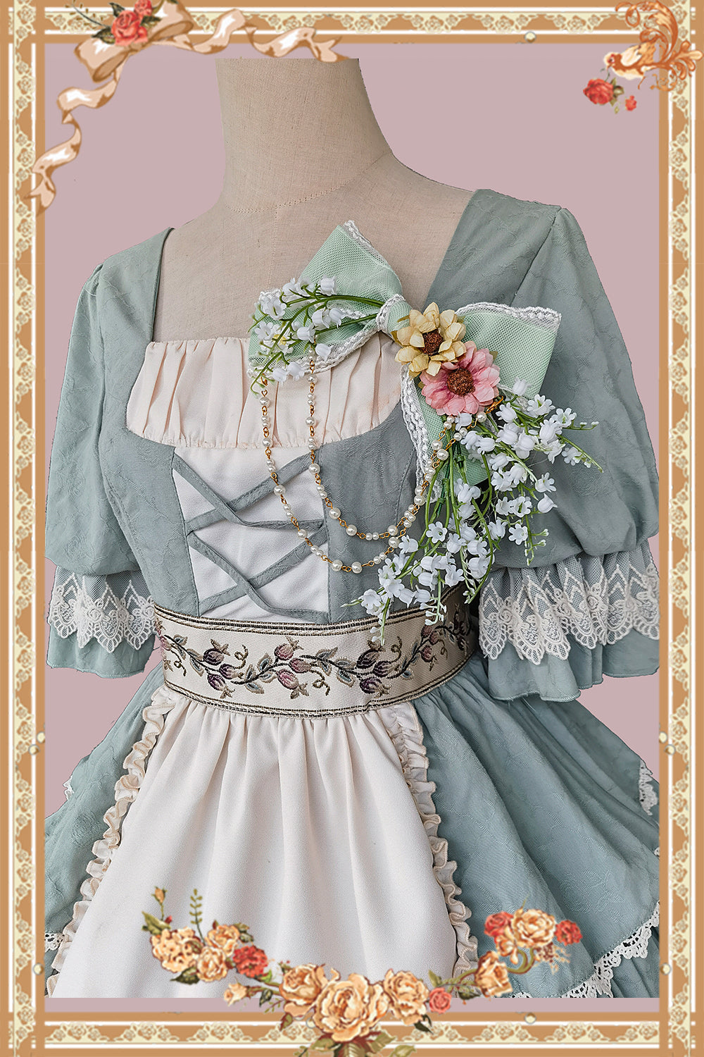 Infanta~Elegant Lolita Flowers DIY Headdress   