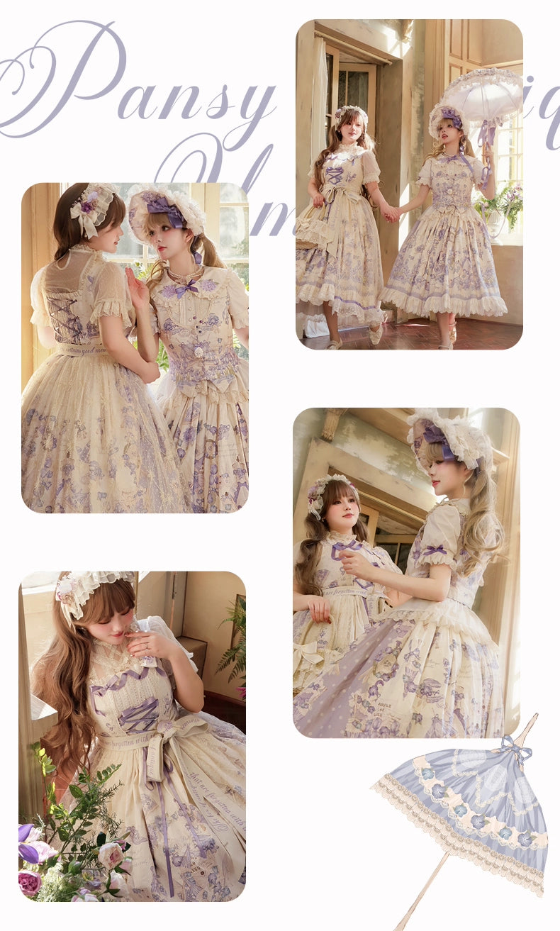 NanShengGe - Purple Memoirs - Plus Size Lolita Classic Dress Suit 43696:783278