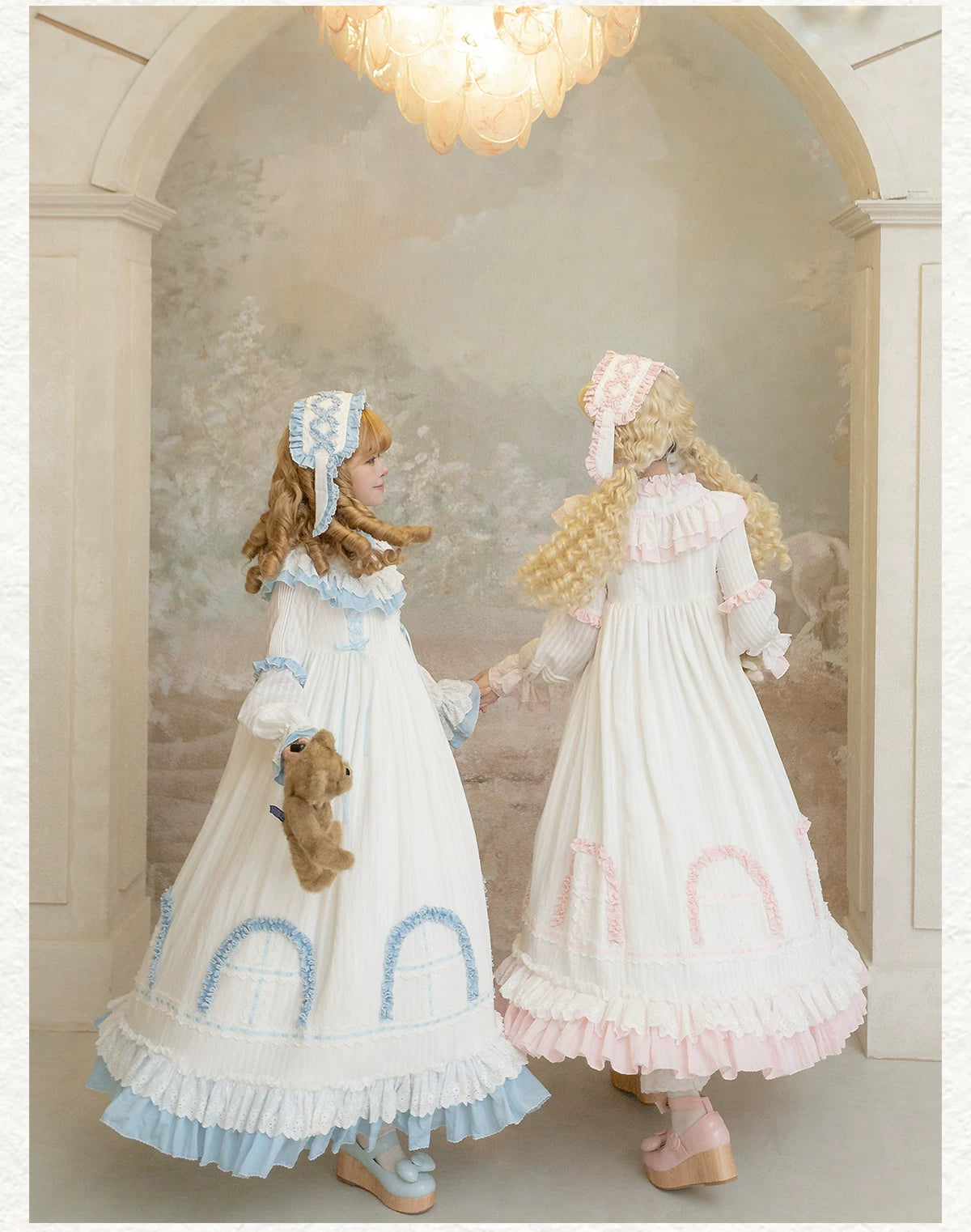 Lilian - Classic Lolita Doll-like OP Dress, Bunny Ear Hairband 44900:827026
