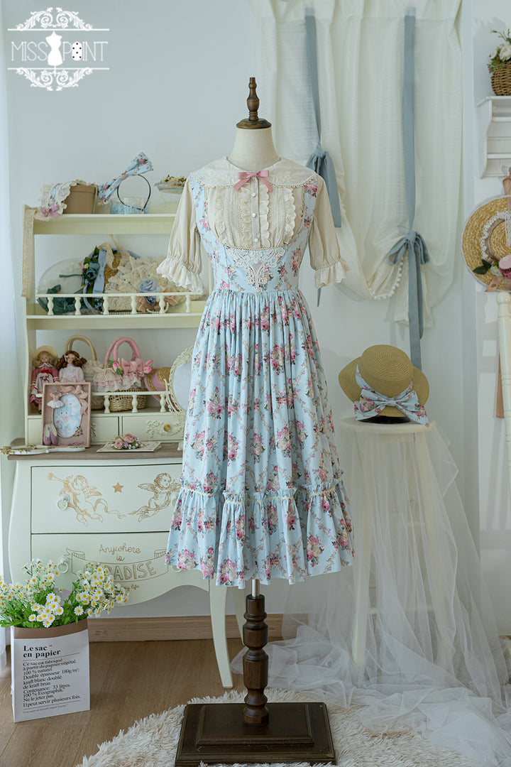 (Buyforme)Miss Point~Happy Summer Elegant Lolita Floral Jumper Skirt   