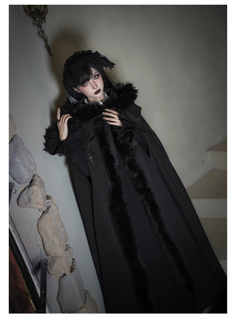With PUJI - Letter and Poetry · Raven's Night Song - Gothic Lolita Black Cloak