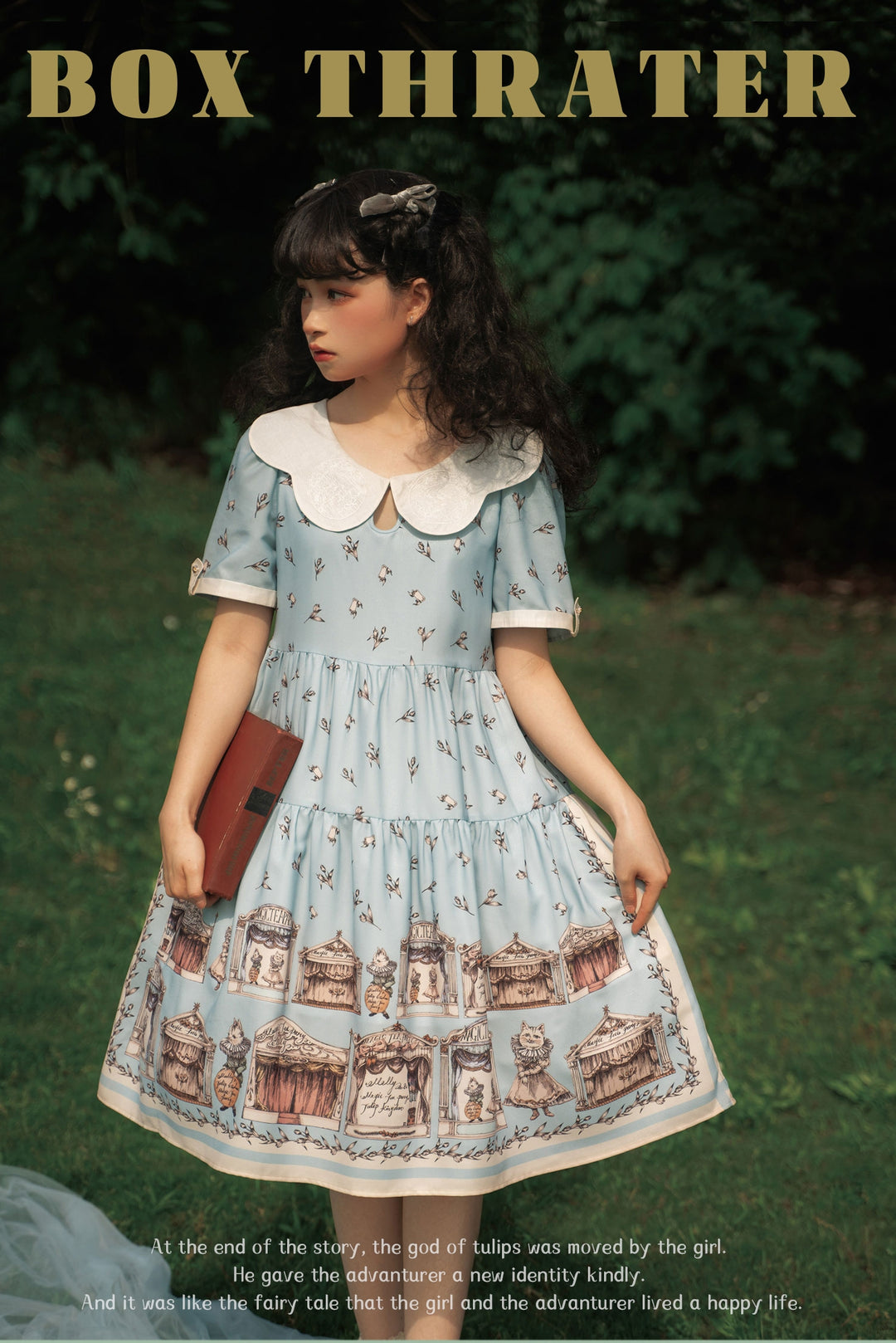 Magic Tea Party~elegant Lolita A-Line Printing OP Dress