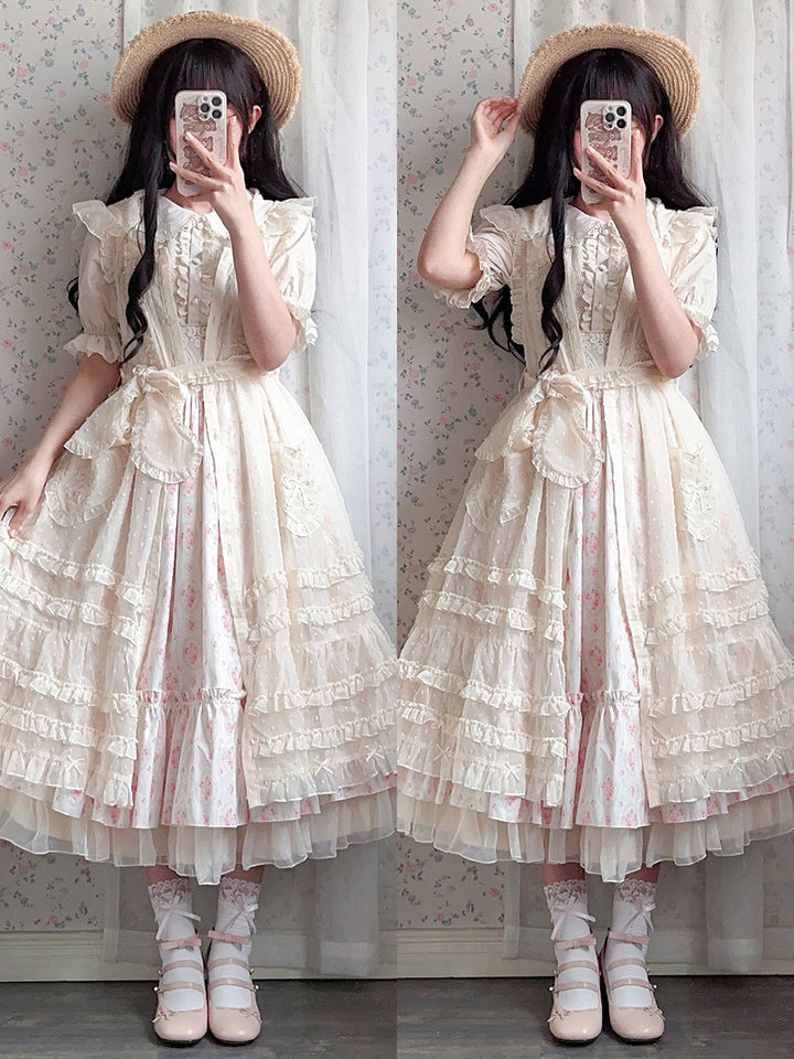 (Buyforme)Miss Point~Happy Summer Elegant Lolita Floral Jumper Skirt   