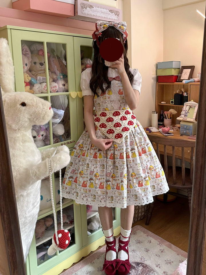 Miss Cube~Dress Up Dolls~Summer Kawaii Lolita JSK Dress Customized Size