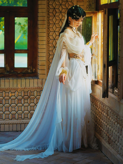 (BFM)Signorina~Divine Bride~Wedding Lolita JSK Dress Greek Style Halter Neckline Dress   