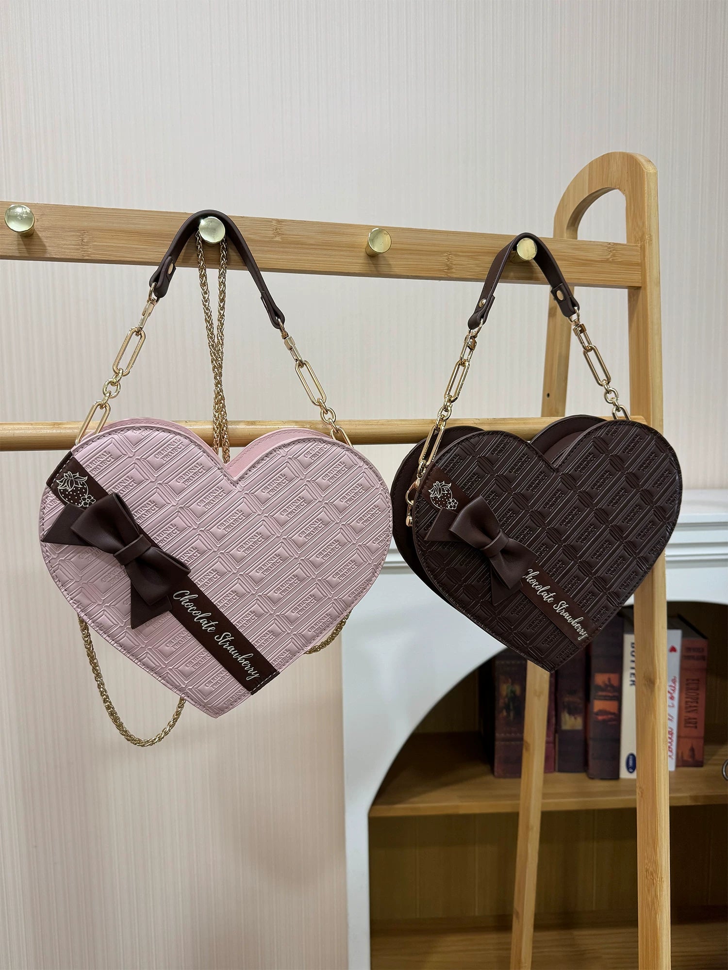 Sweet Lolita Heart-shaped Bag, Chocolate Inspired