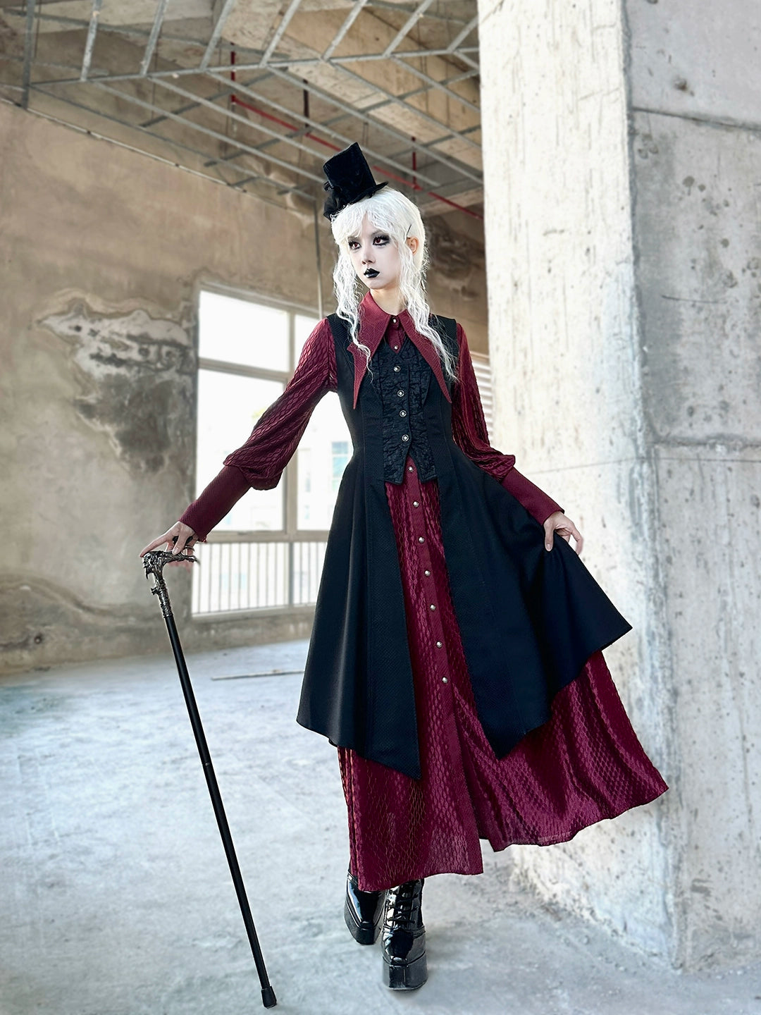 MILU ORIG~He/She is the Dragon~Ouji Lolita Shirt and Gothic Lolita Skirt Suit 42199:731766