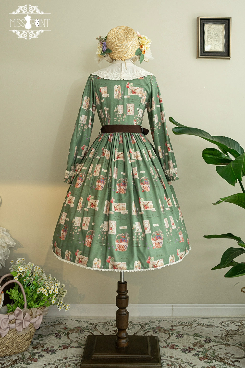 (Buyforme)Miss Point~Forest Lolita Lantern Sleeve OP Casual Dress