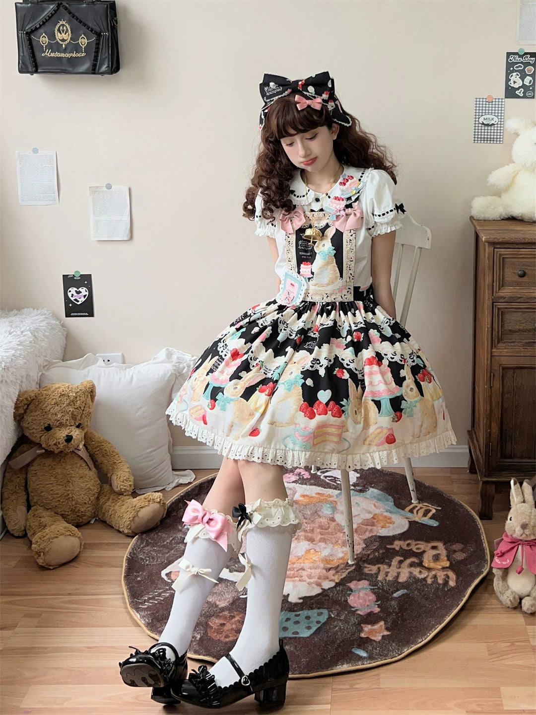 Dark Star Island~Honey Bunny Cake~Sweet Lolita JSK/OP/Strap SK/Shirt 39864:638754