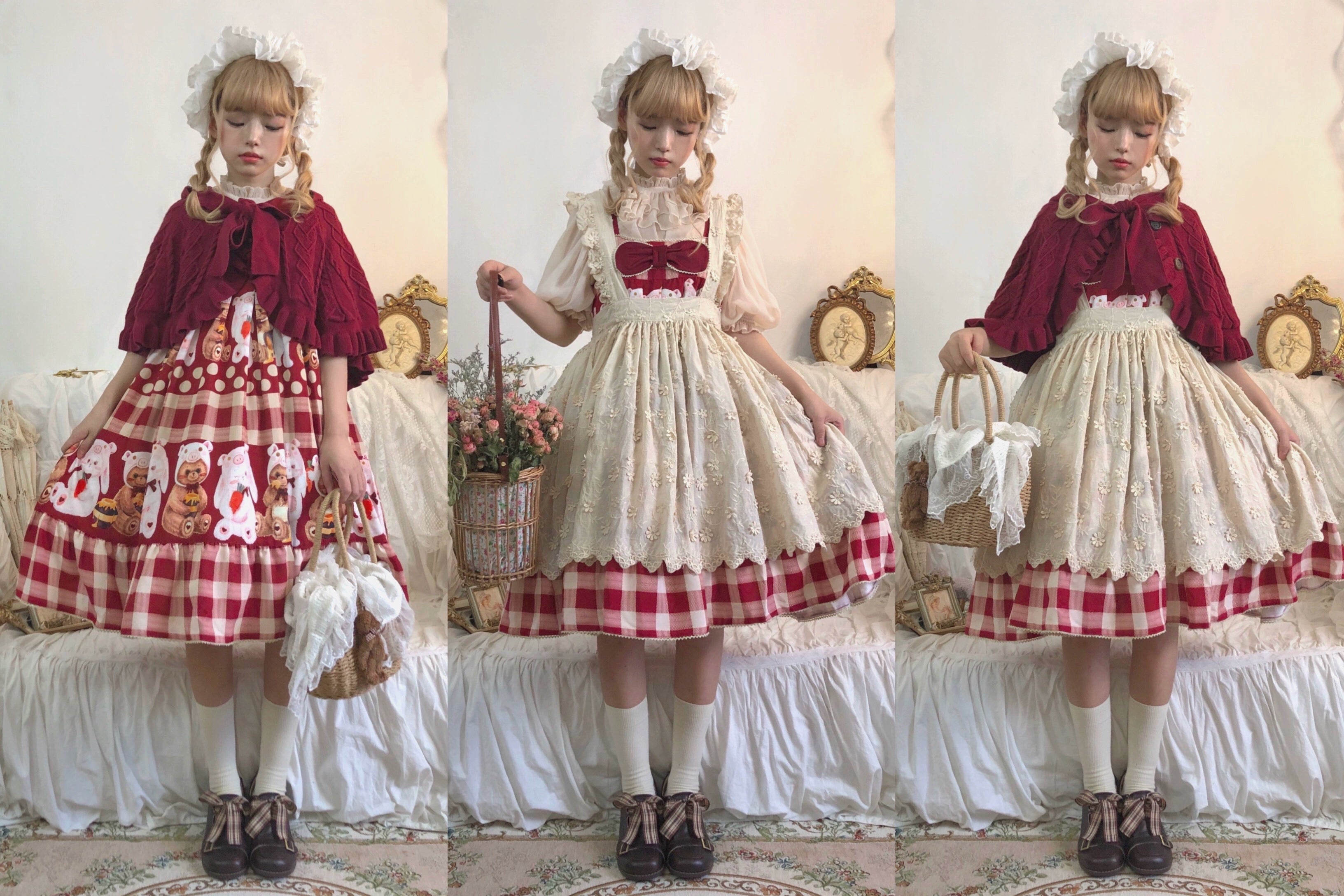 Sara Bell - Little Red Riding Hood - Sweet Lolita Thick Chirstmas Cloak