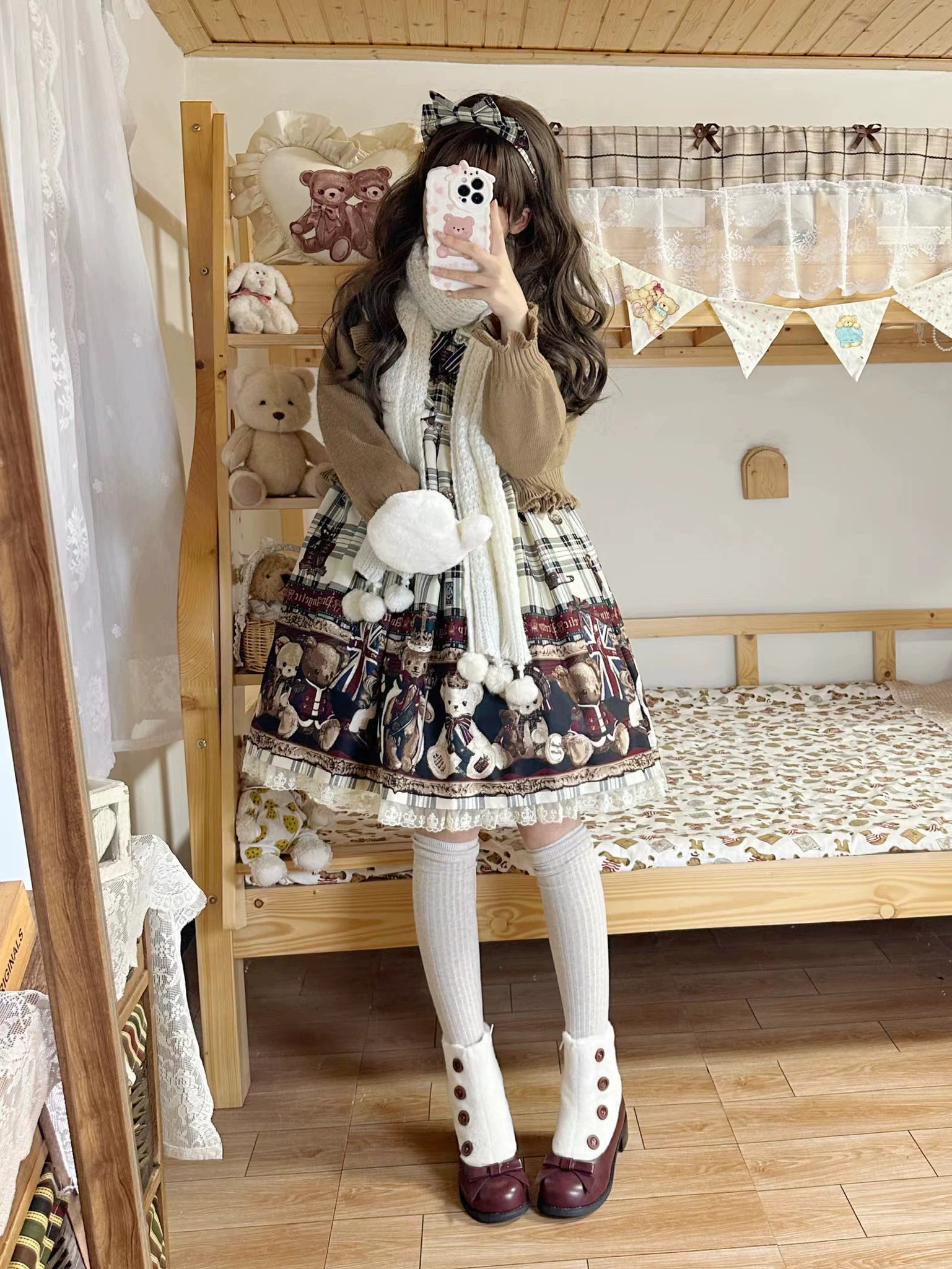 Dolly Doll~Winter Lolita Boots Fur Mary Jane Lolita Low Heel Shoes 32674:403494