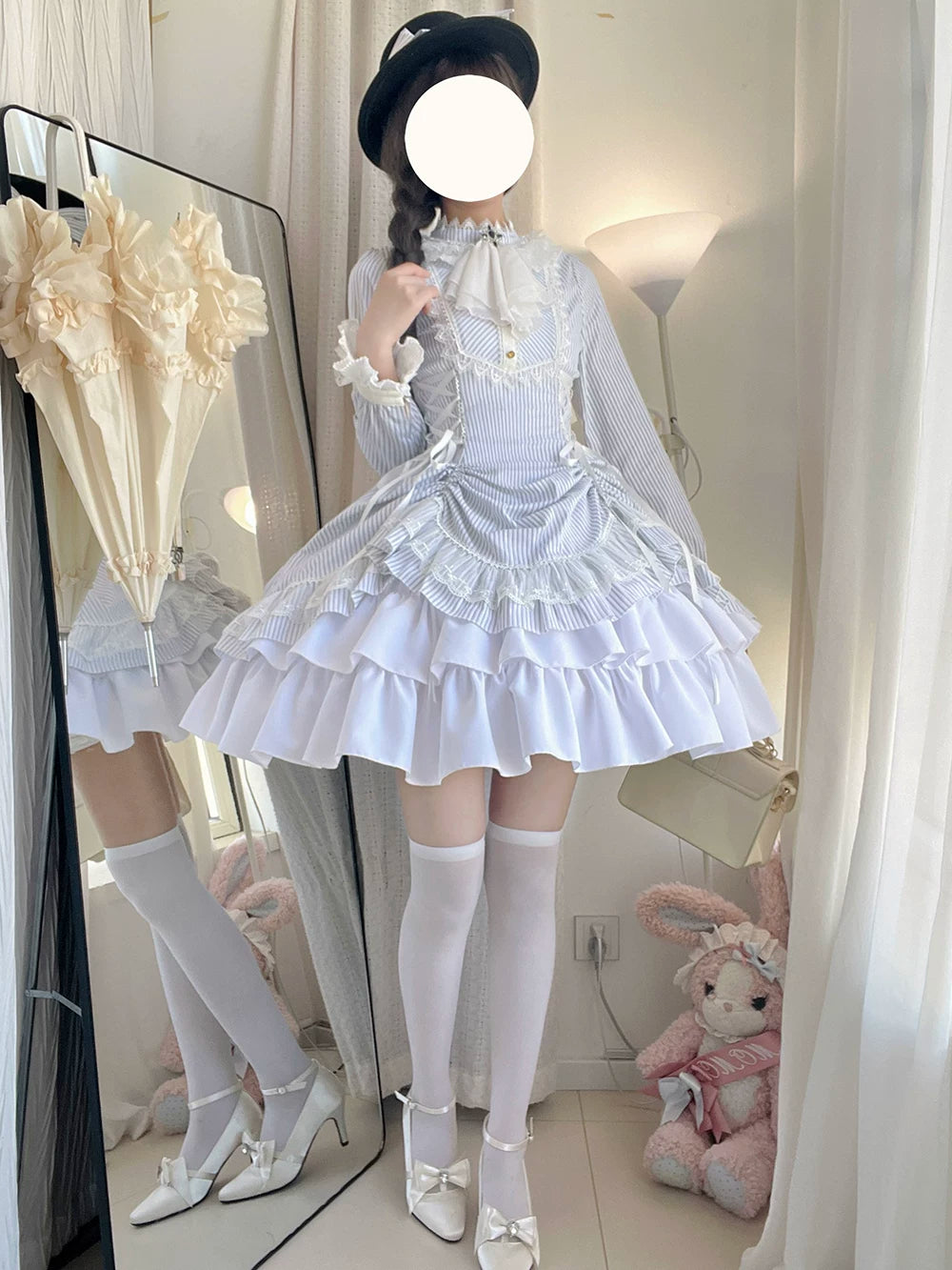 Perint Manor - Gothic Lolita Striped Dress, Tailor-made 44410:808316