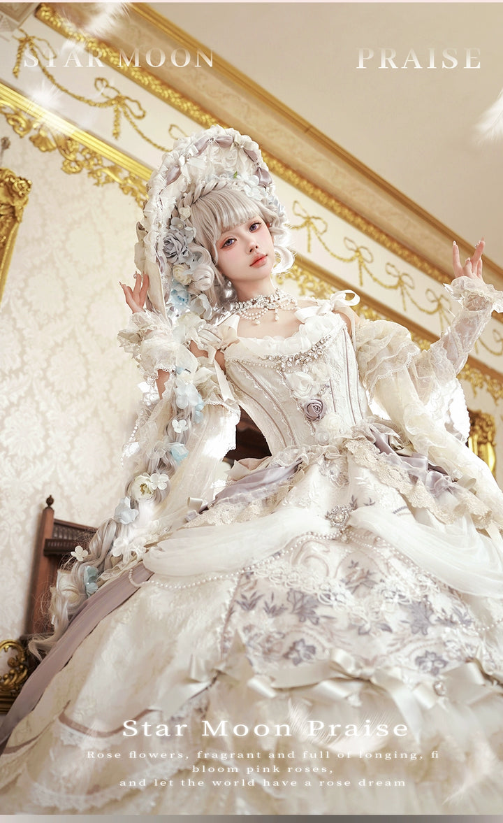 MieYe~Star Moon Praise~Weddiing Lolita Dress Bridal Princess Dress   