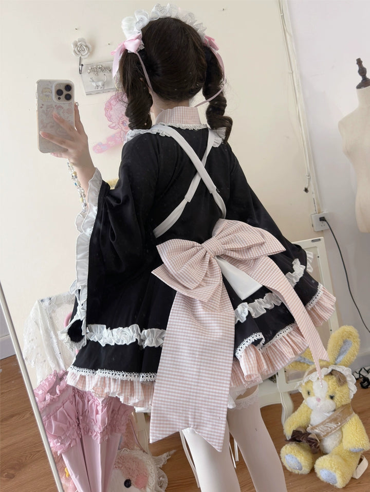 Hanguliang~Sweet Meow Nurse~Maid Lolita Skirt Set Kawaii Lolita Dress   