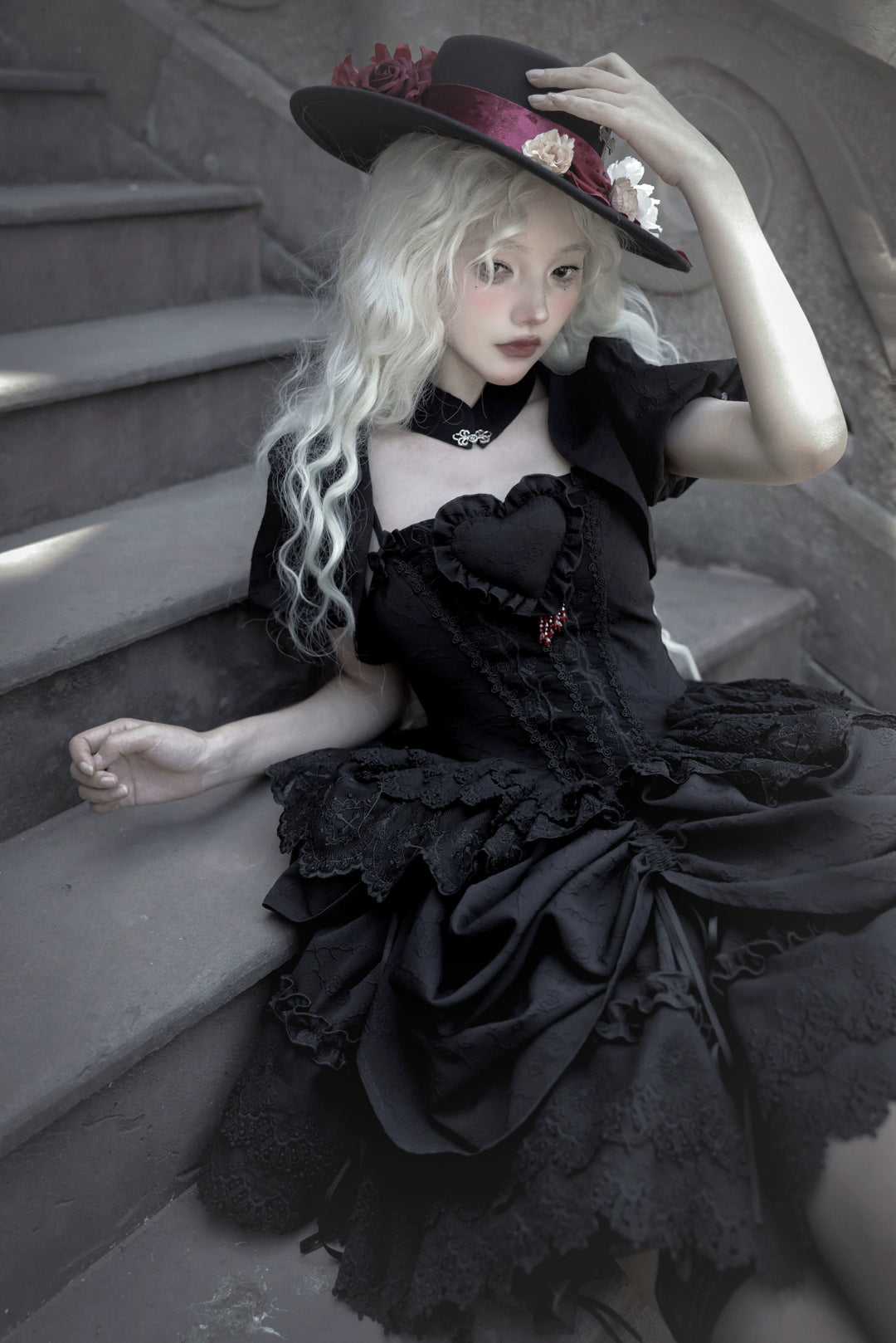 Dark Star Island~Moonlight Sanctum~Gothic Lolita Dresses Suit JSK SK Shirt   