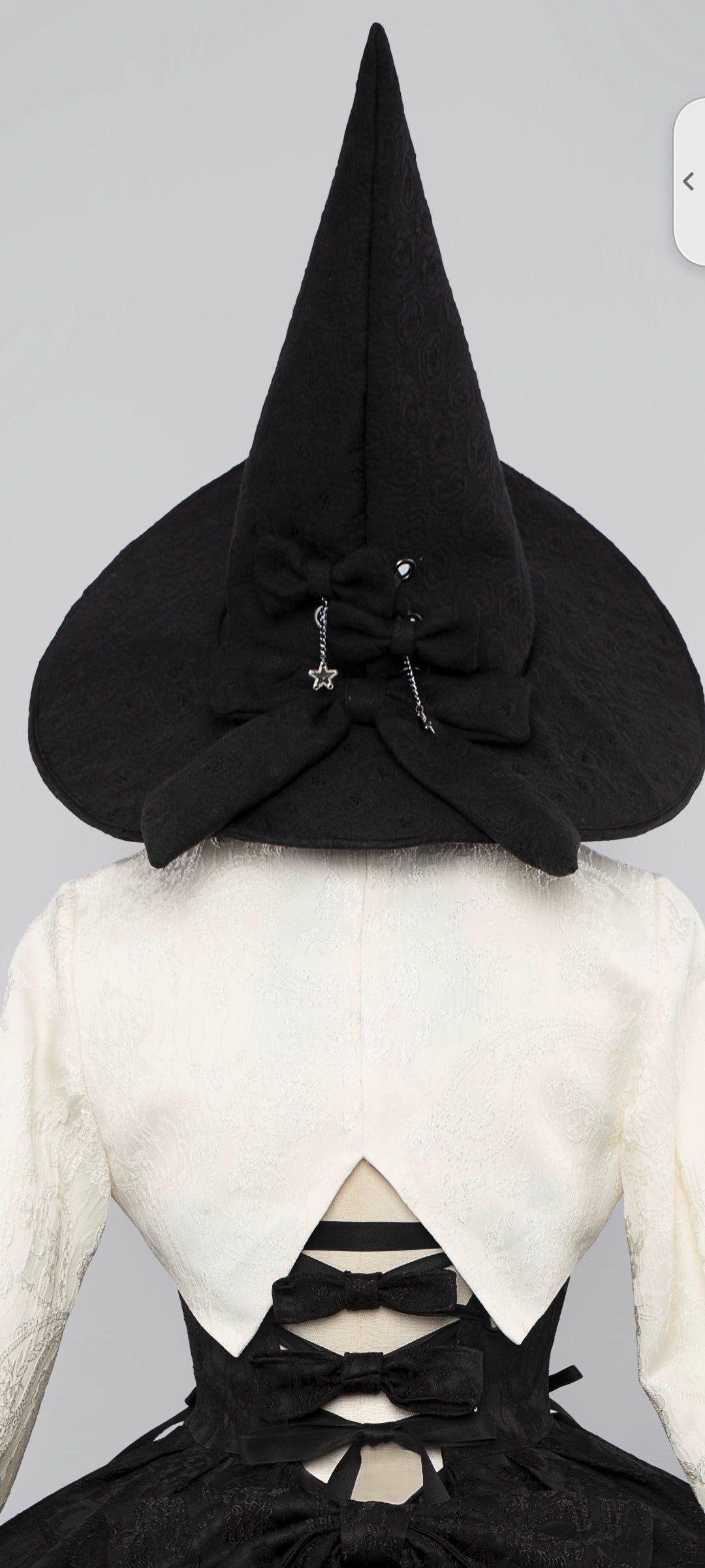 (BFM)Strawberry Duck~ Gothic Lolita Dress Black and White Lolita JSK S black witch hat only (free size) 