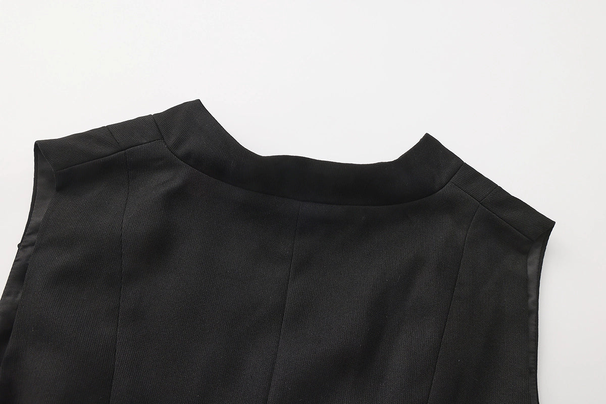 Immortal Thorn - Silent Agent - Ouji Lolita Black Vest Coat 44150:796642