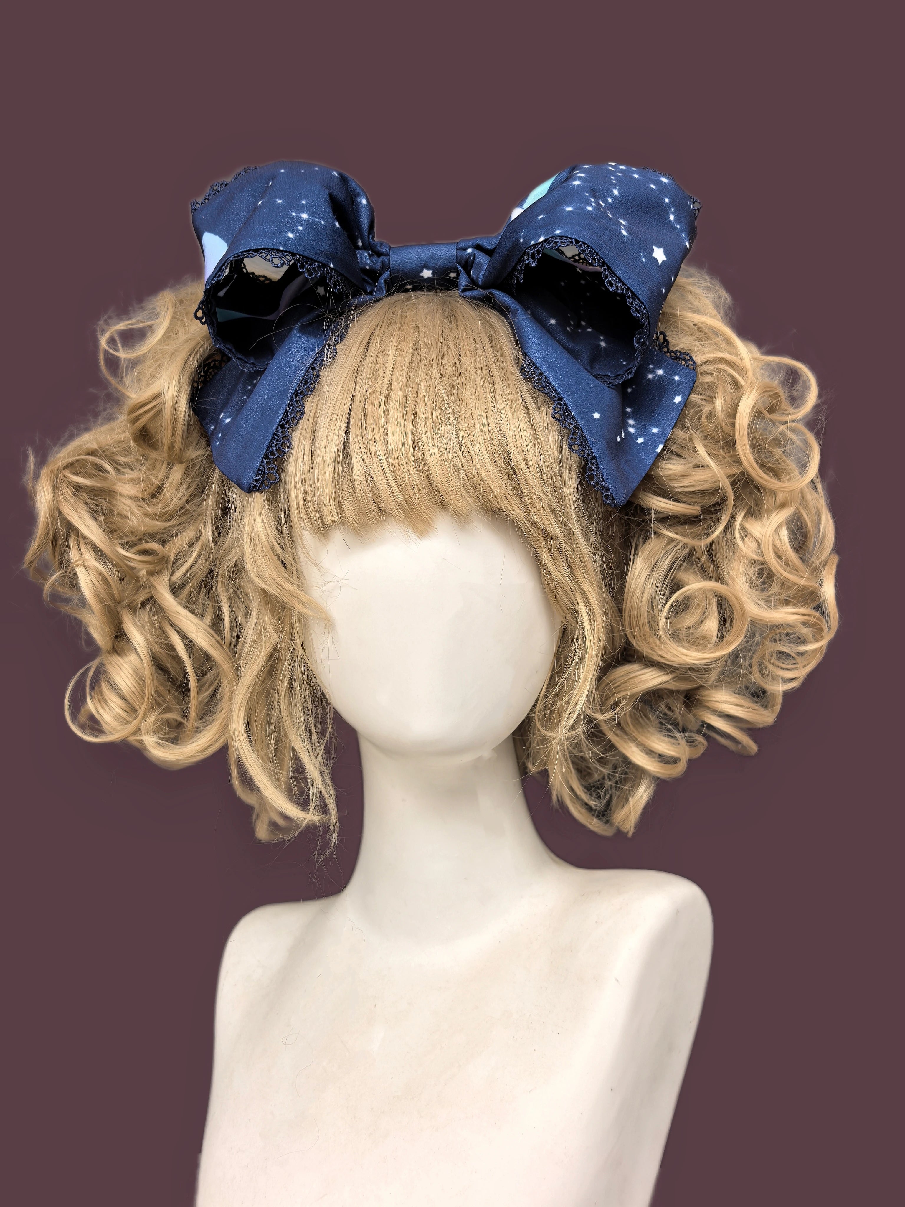 Sleepy Bear - Kawaii Lolita Bear and Star Printed Dress 45663:857655