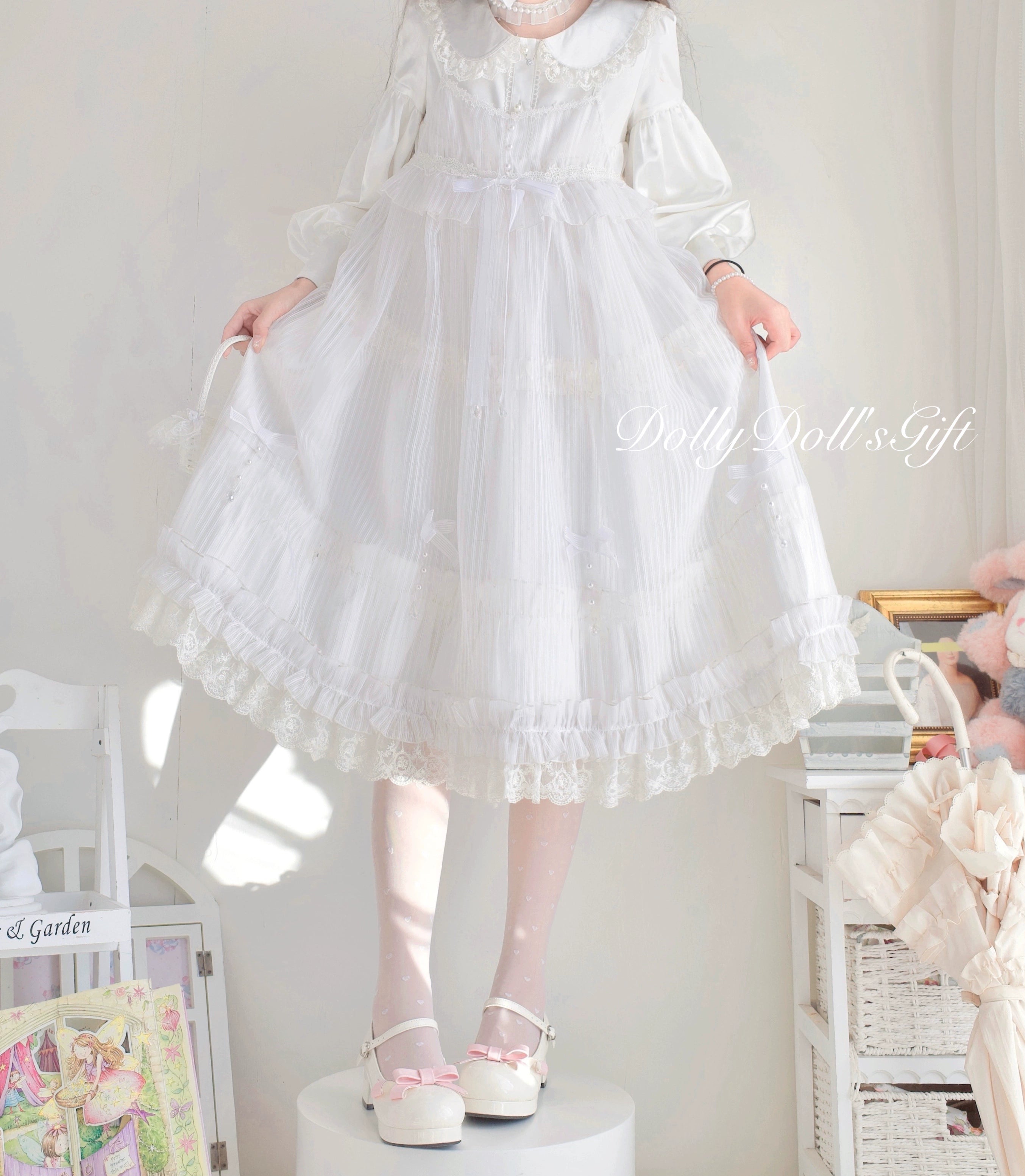Dolly Doll~Lovers' Gift~Round Toe Middle Heel Mary Jane Lolita Shoes 32678:397882