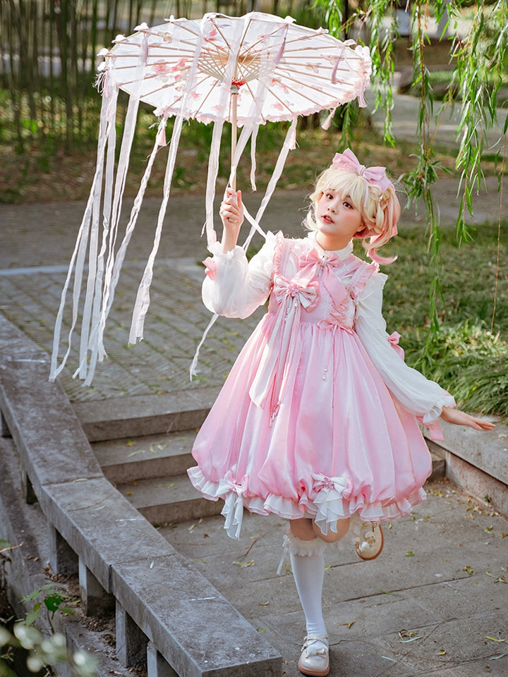 (Buyforme)Golden Koi Forest~Sakura Jellyfish Sweet JSK Dress