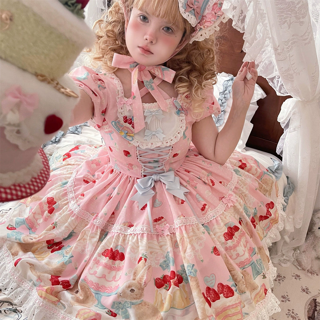 Dark Star Island~Honey Bunny Cake~Sweet Lolita JSK/OP/Strap SK/Shirt 39864:638634