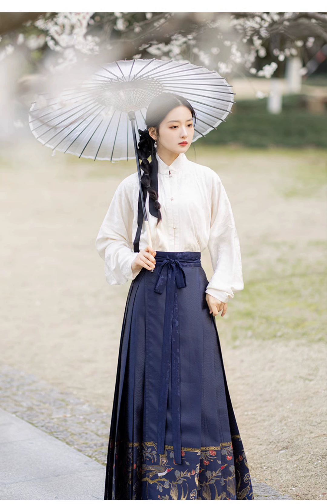 Chixia~Endless Spring~Chinese Style Han Lolita SK Horse Face Skirt   